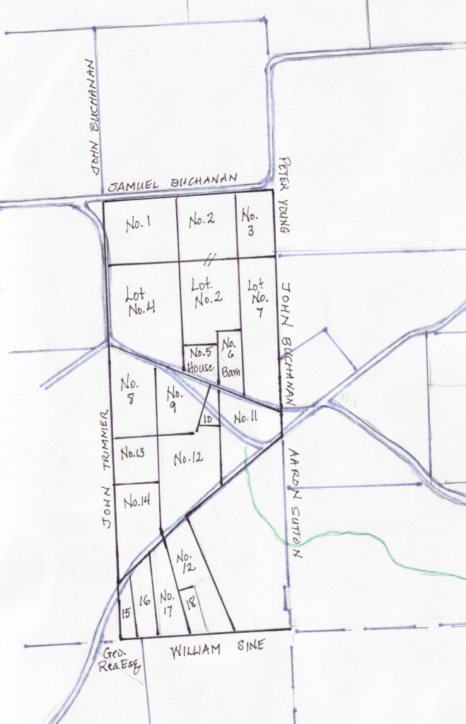 Division of Simon Myers' farm for his heirs, 1815