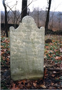 Gravestone of Archibald Buchanan, Sutton Family Cemetery, 1819