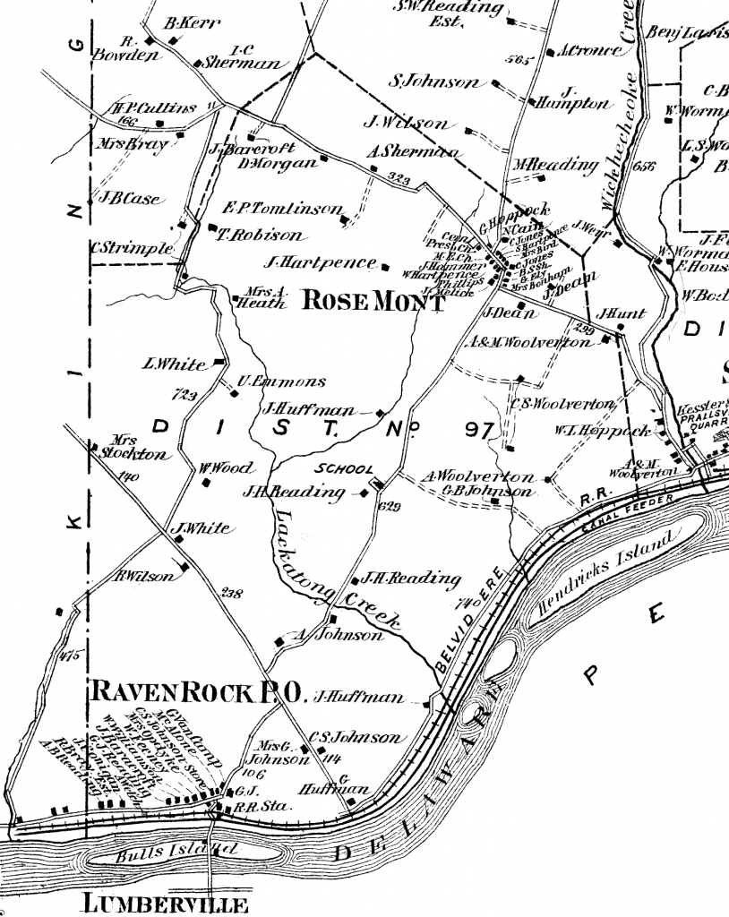 Detail from Beers, Comstock & Cline, Atlas of Hunterdon County, NJ