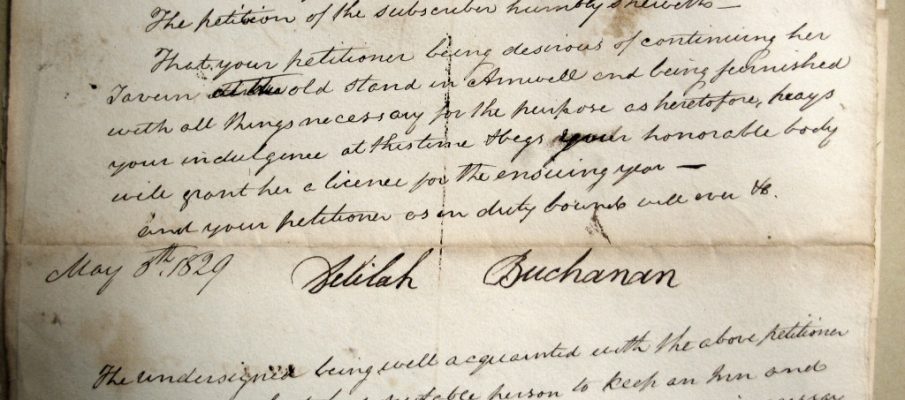 1829 Petition by Delilah Buchanan