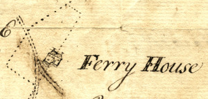 Detail of survey by Reading Howell, 1774 click to enlarge