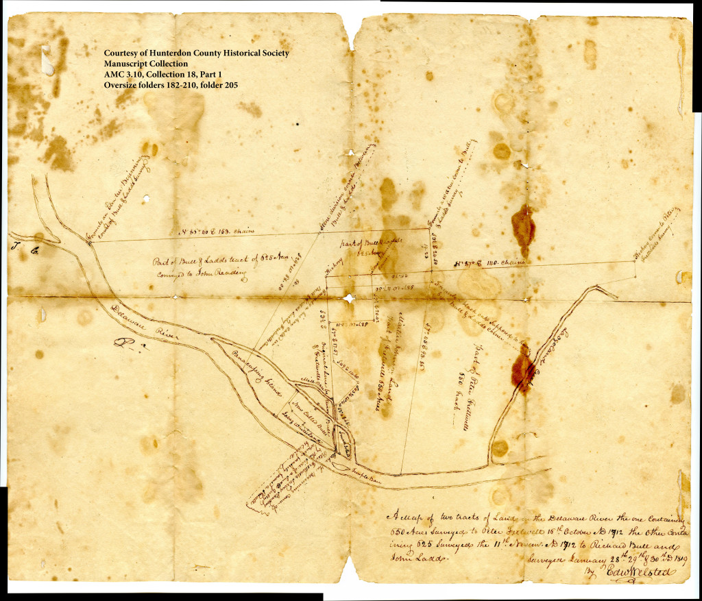 Survey map of Bull's Island and vicinity by Edward Welsted, 1819