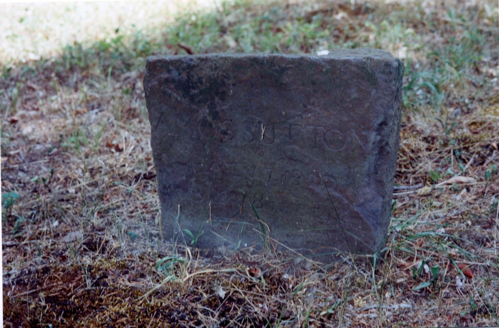 Gravestone of Amos Sutton