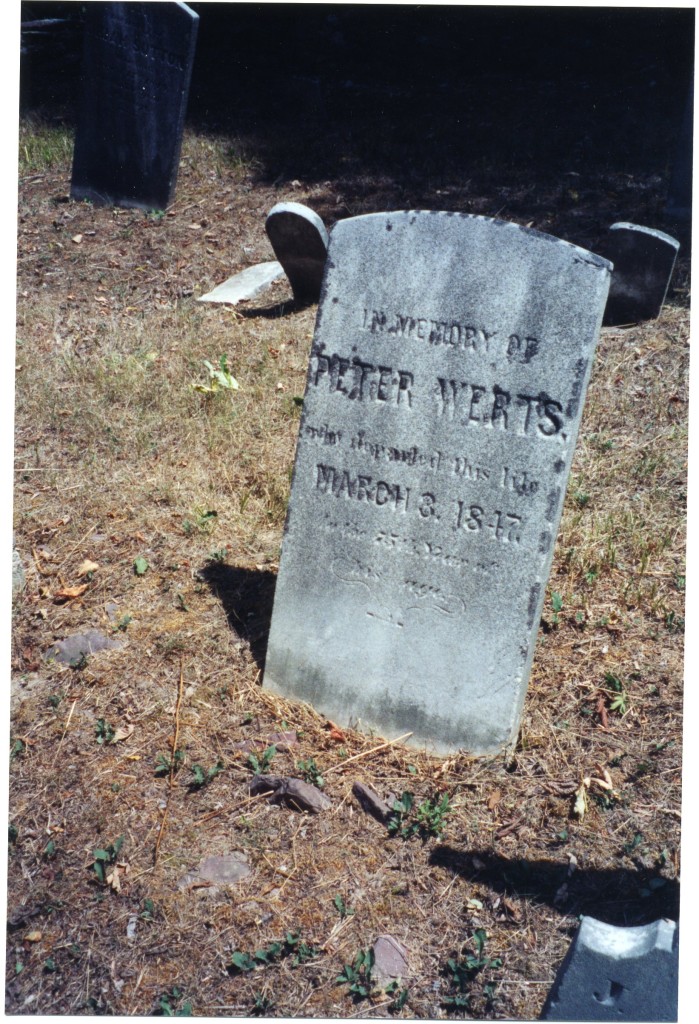 Gravestone of Peter Werts