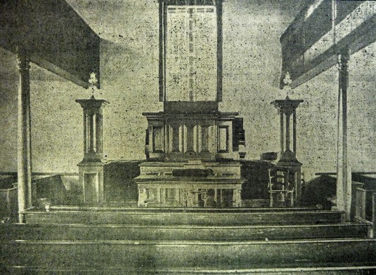 Interior of the Locktown Baptist Church, 1905
