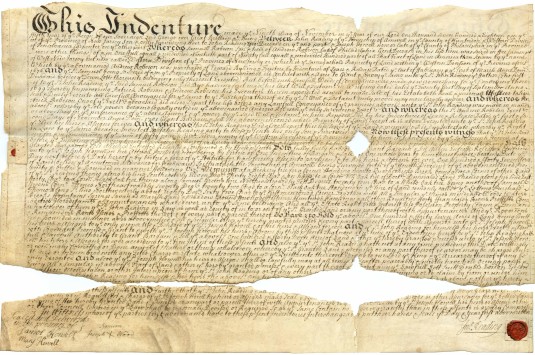 Lease, dated Nov. 8, 1718. 