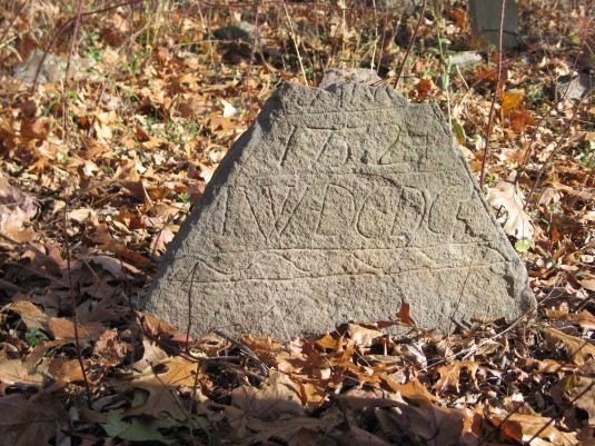 Oldest gravestone in the Rittenhouse Burying Ground