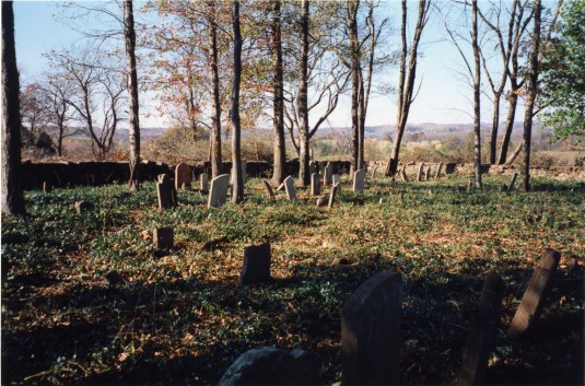 View of the Moore Family Cemetery in Delaware Township