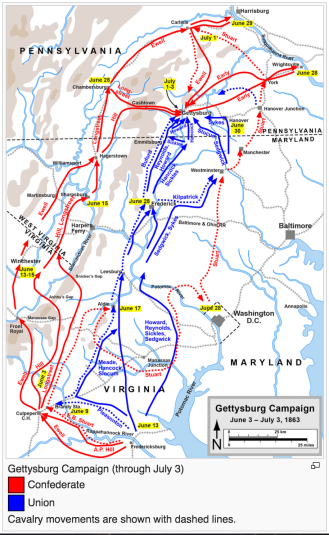 Gettysburg map