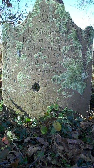 Gravestone of Daniel Moore