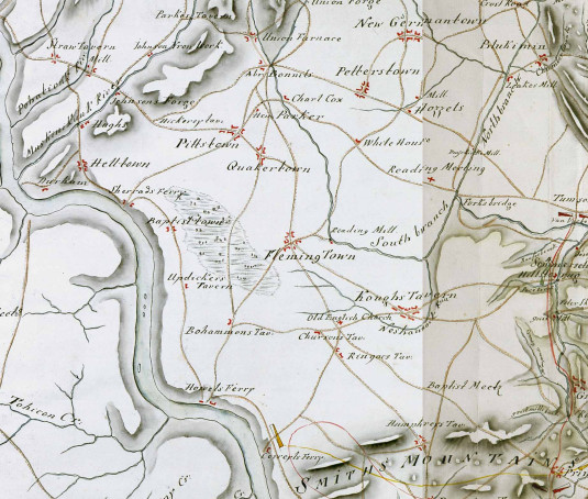 Detail of the Hessian Map of Central New Jersey