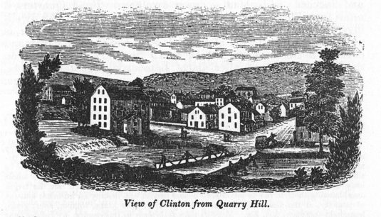 Town of Clinton, from Barber & Howe, 1844