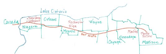 From Pratts Hollow to Lockport. Click to enlarge.