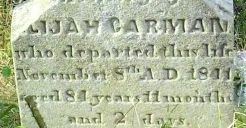 Carman, Elijah gravestone