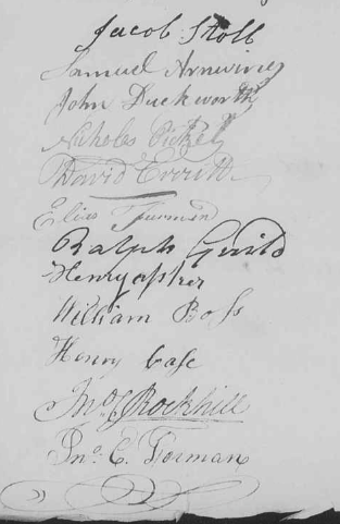 Signers of 1801 signature image