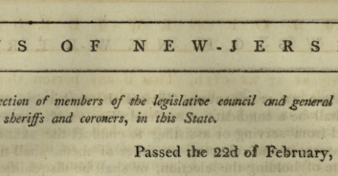 1797 Election law, heading