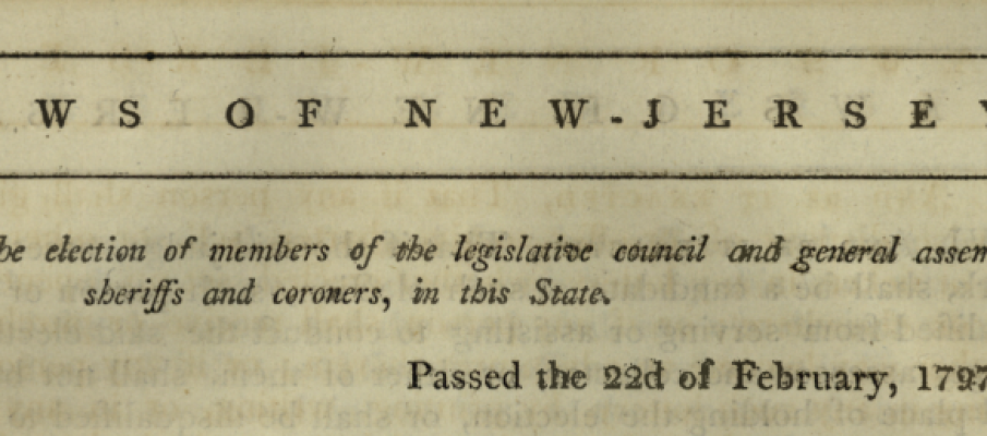1797 Election law, heading